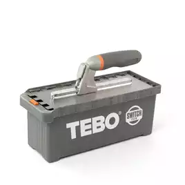 Tebo Zestaw kielni zębatej Switch z uchytem Softgrip i łopatami do zacierania : 4x4mm,6x6mm,8x8mm,10x10mm i Hummer