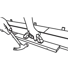 Tebo Paca do dobijania paneli podłogowych 73 x 450mm