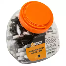 POLAX Marker mini PERMAMENTNY CZARNY 80SZT/OPAK