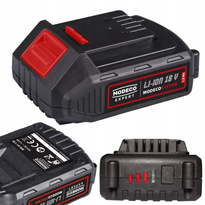 MODECO SYSTEM 18V Akumulator LI-LON 1,5AH bateria do elektronarzędzi